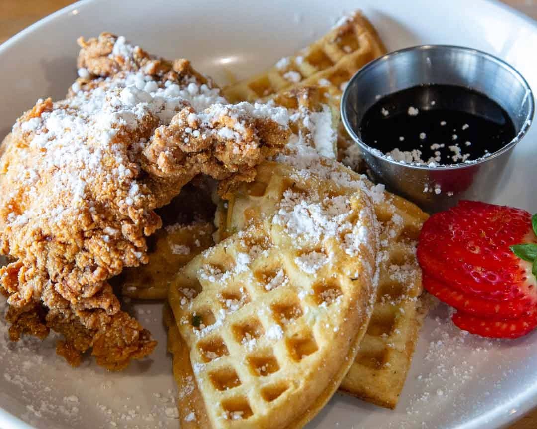 Chicken and Waffles for brunch 