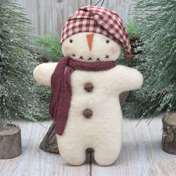 Handmade Snowman Ornament