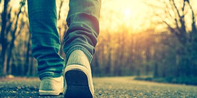 Addiction Recovery, 12 Steps Beaconsfield, Alcohol, gambling, food addiction Man walking alone