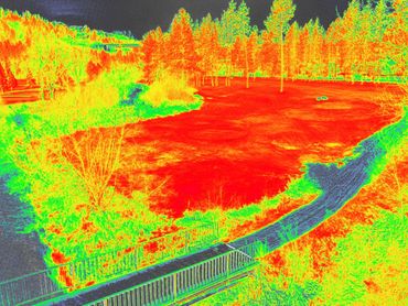 Top-down multispectral NDVI imagery of Wandermere Golf Course