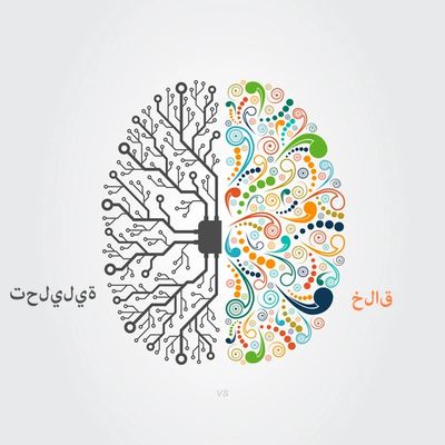 الأجزاء التحليلية والإبداعية من الدماغ
analytical and creative parts of the brain
