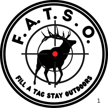 F.A.T.S.O. Fill A Tag Stay Outdoors, the logo and motto for F.A.T.S.O Guide Service.