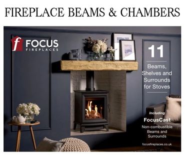 Fireplace beams and chambers to compliment your log gas burner stoves from the wood burner fitter