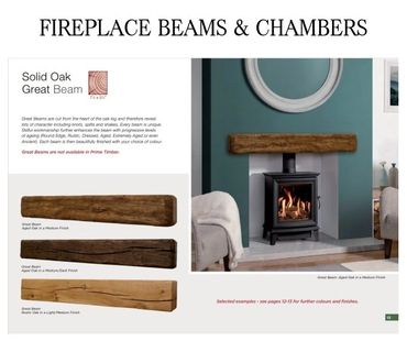 Chambers for fireplaces wood burning stoves plus traditional beams design and planning Oxfordshire