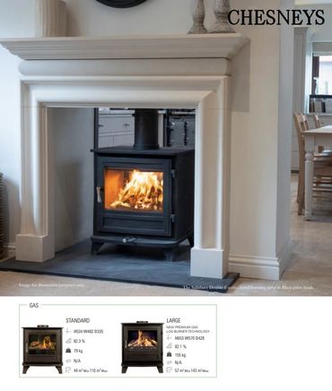 Chesney's original wood and multi fuel range of stoves log burner installations in Oxfordshire