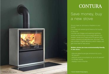 Contura cubic comfort smart efficient stoves fitted by Oxfordshire's main installer Any Yates