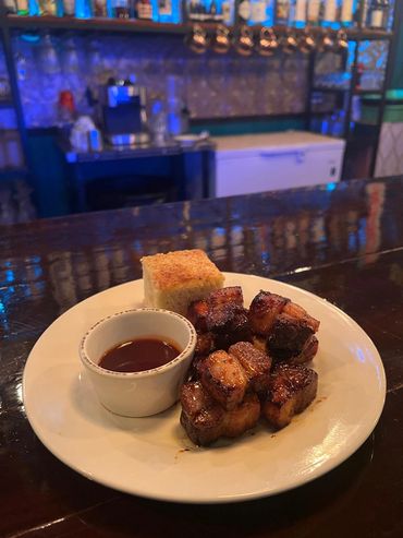 Smoked Pork Belly Burnt Ends