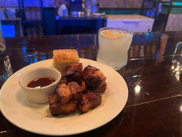 Smoked Pork Belly Burnt Ends