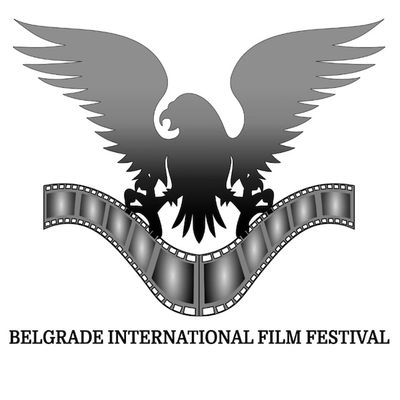 Logo of Belgrade International Film Festival featuring an eagle and film strip.