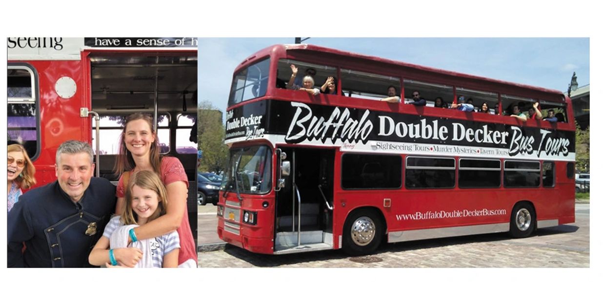 Buffalo tours. Sightseeing tours Buffalo. Buffalo double decker bus.  Buffalo double decker tours.