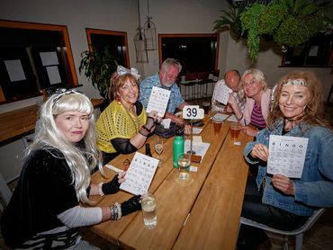 Buffalo Music Bingo Players have fun