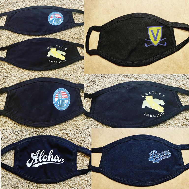 Blank or custom mask designs for businesses or individuals.