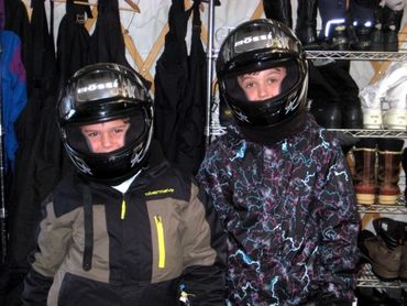 My boys in ski gear in Park City, Utah.