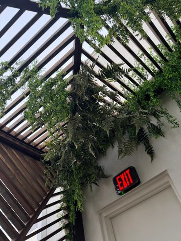 Custom Faux greenery installation for restaurant in Miami, FL.