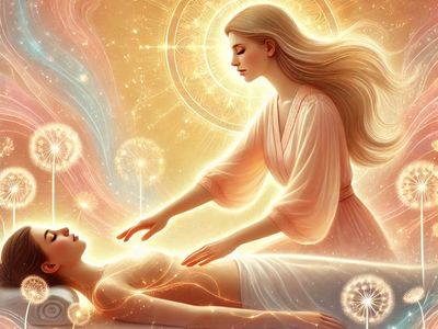 Woman receiving Reiki for fertility healing session in Dallas supporting reproductive wellness