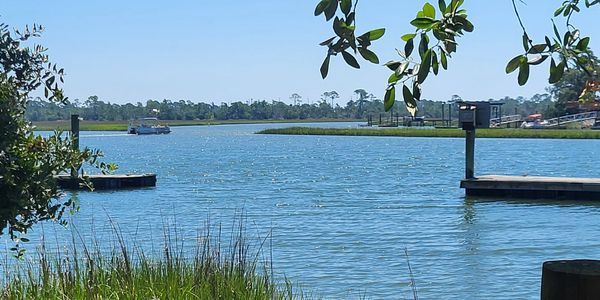 Boat dock on the coast