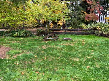 At Silver Lake Resort, each tent site has it's own fire pit.