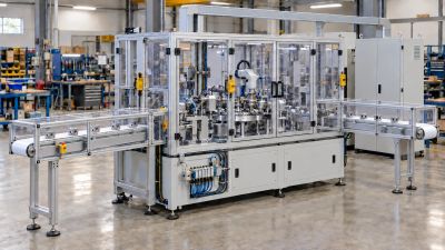 OEM automated machine with guarded robotics, aligned conveyors, sensors, pneumatics, cable managemen