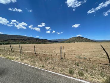 Burned areas of mountains