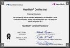Heartmath Certification in Stress, Anxiety and Self Regulation