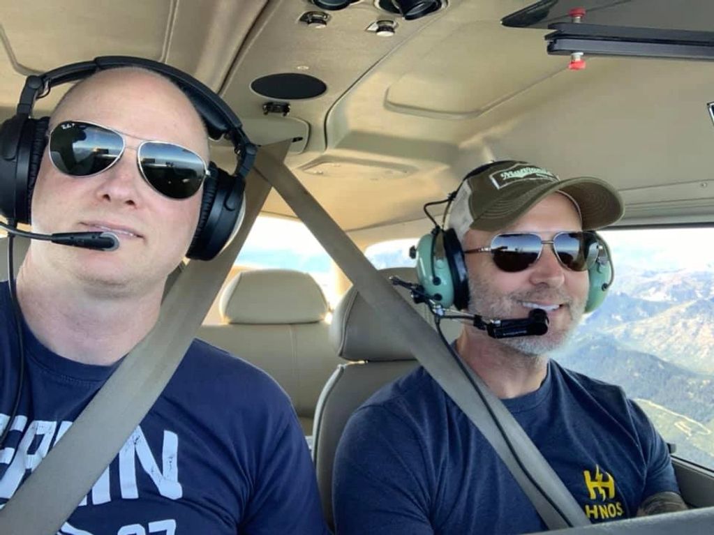 Pilot and CFI in Cessna 172