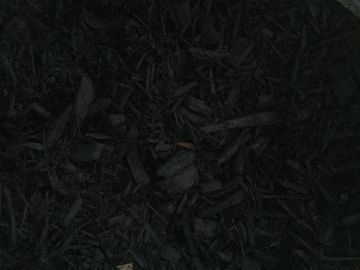  All natural Indiana hardwood mulch, dyed a rich black color to enhance. Mulch provides nutrients.