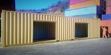 Used shipping containers,
Painted shipping containers,