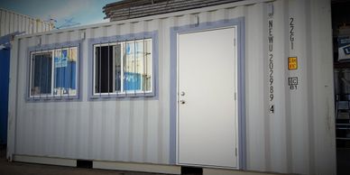 shipping containers with man doors,
shipping container office,
cargo containers for sale,