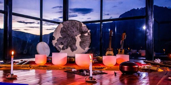 A Yoga Room With Candles