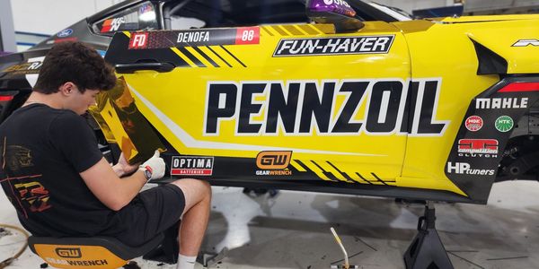 allan, pennzoil, wrap, chelsea denofa