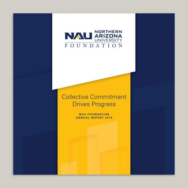 Cover of the 2019 NAU Foundation annual report.