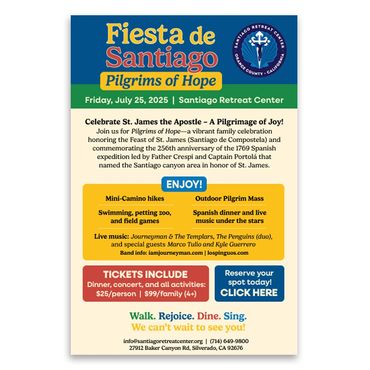 Email blast for Fiesta de Santiago event.