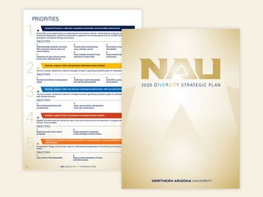 Front and back cover of the NAU Diversity Strategic Plan.