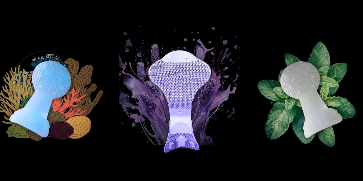 Patented urinal screen design that helps reduce drips, splashback and blockages