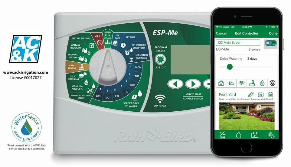 AC&K Irrigation Rain Bird Wifi Irrigation Controls ESP-Me 