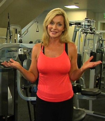 Amanda Smith Vogel in the gym