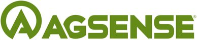 Agsense logo, A in circle, green, white background