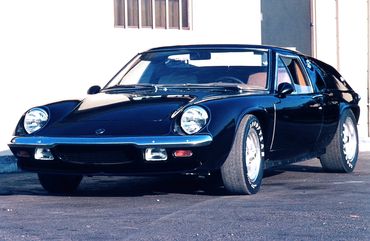 A clean black Lotus Europa