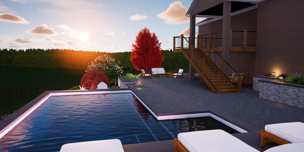 3d design software from structure studios allow us to create realistic renderings of your backyard. 