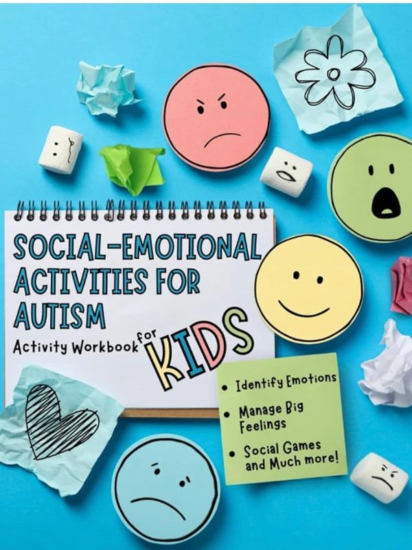 social emotional autism activity book