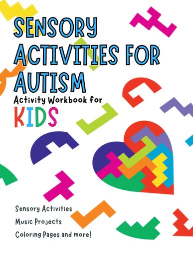 sensory activities for autism work book for kids