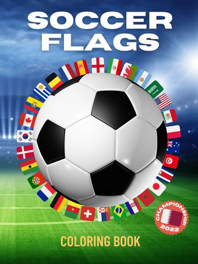 fifa soccer flags and maps coloring books for kids