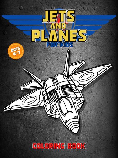 jets and planes coloring books for kids