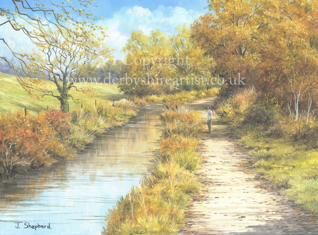 Derbyshire prints of Cromford Canal.