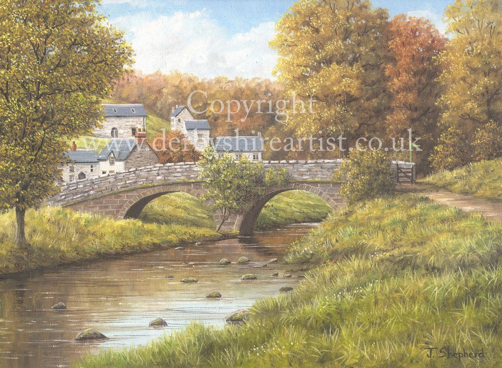 Derbyshire prints of Milldale.