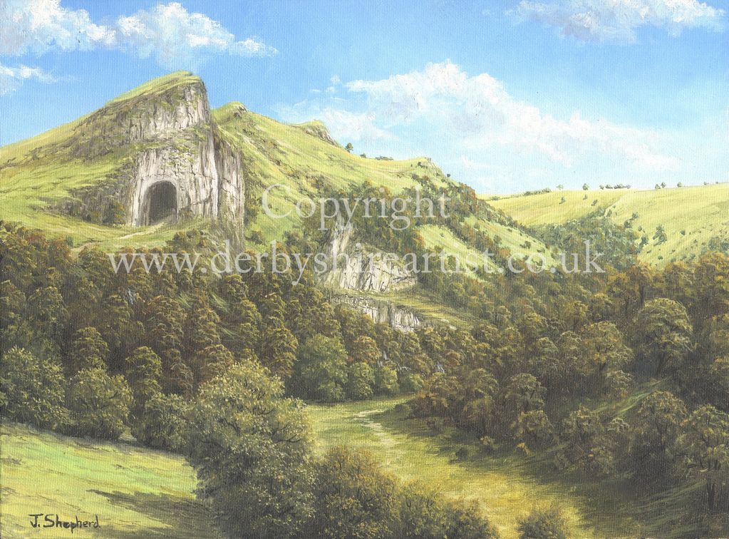 Staffordshire prints of Thors Cave.