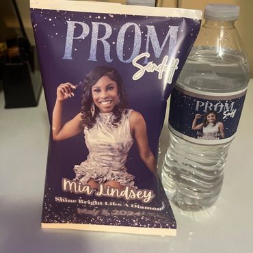 Custom Chip Bag and Water Bottle