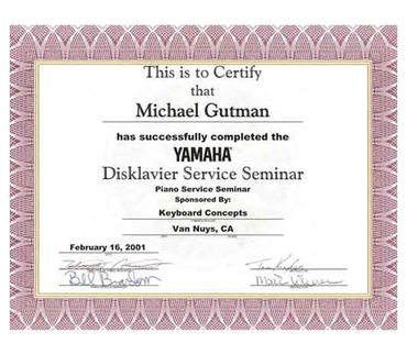 Yamaha Disklavier Service Seminar