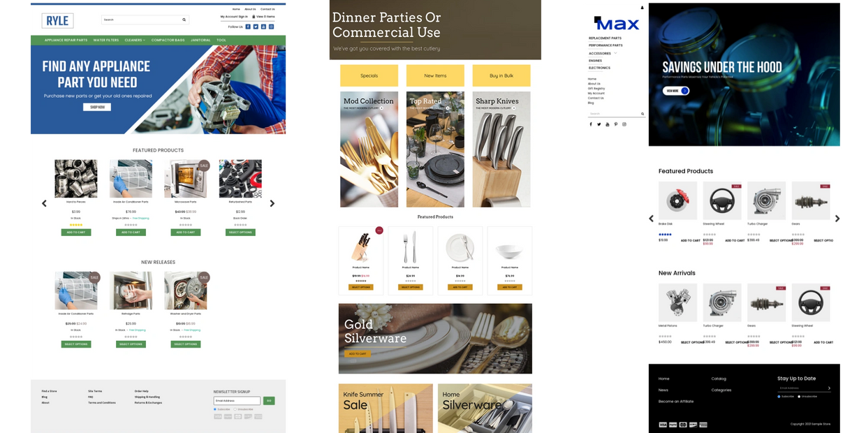 Premium Themes for Auto and Appliance Industry