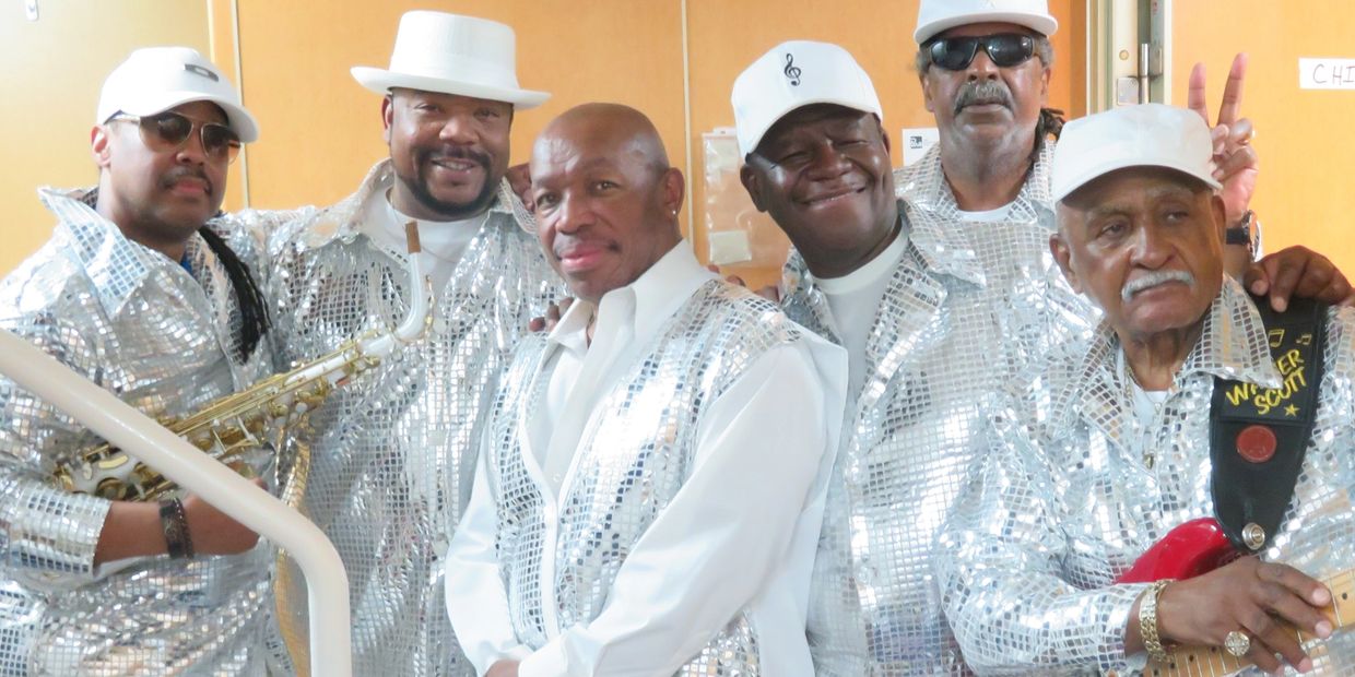 Marvin Romell with The Chi-Lites Band at the Soul Train Cruise